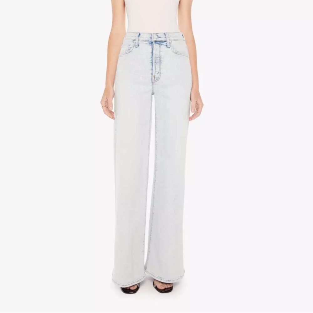 Mother the tomcat roller wide leg jeans